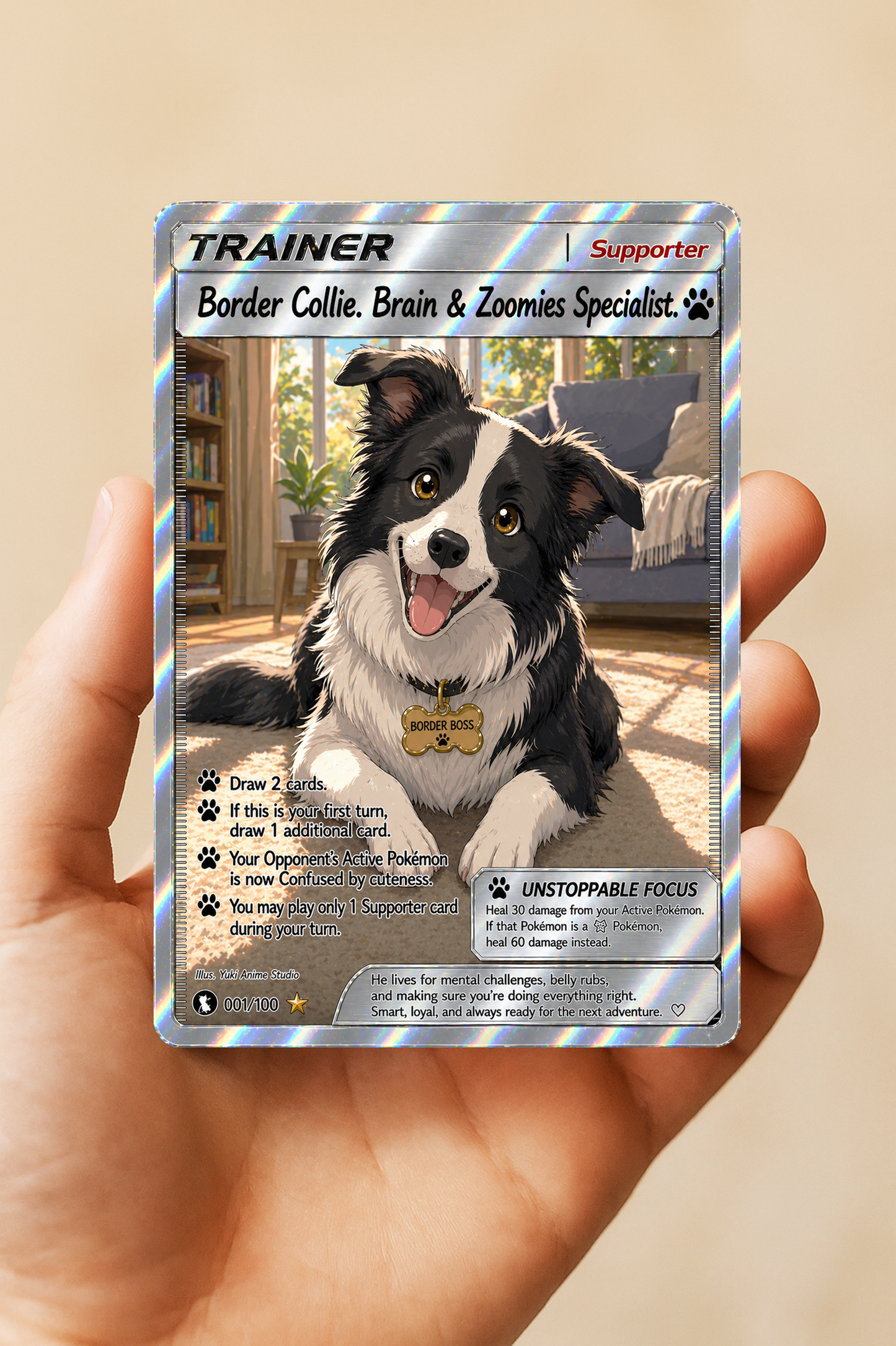 Trasforma il tuo animale domestico Trainer Card