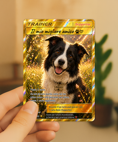 Trasforma il tuo animale domestico Trainer Card