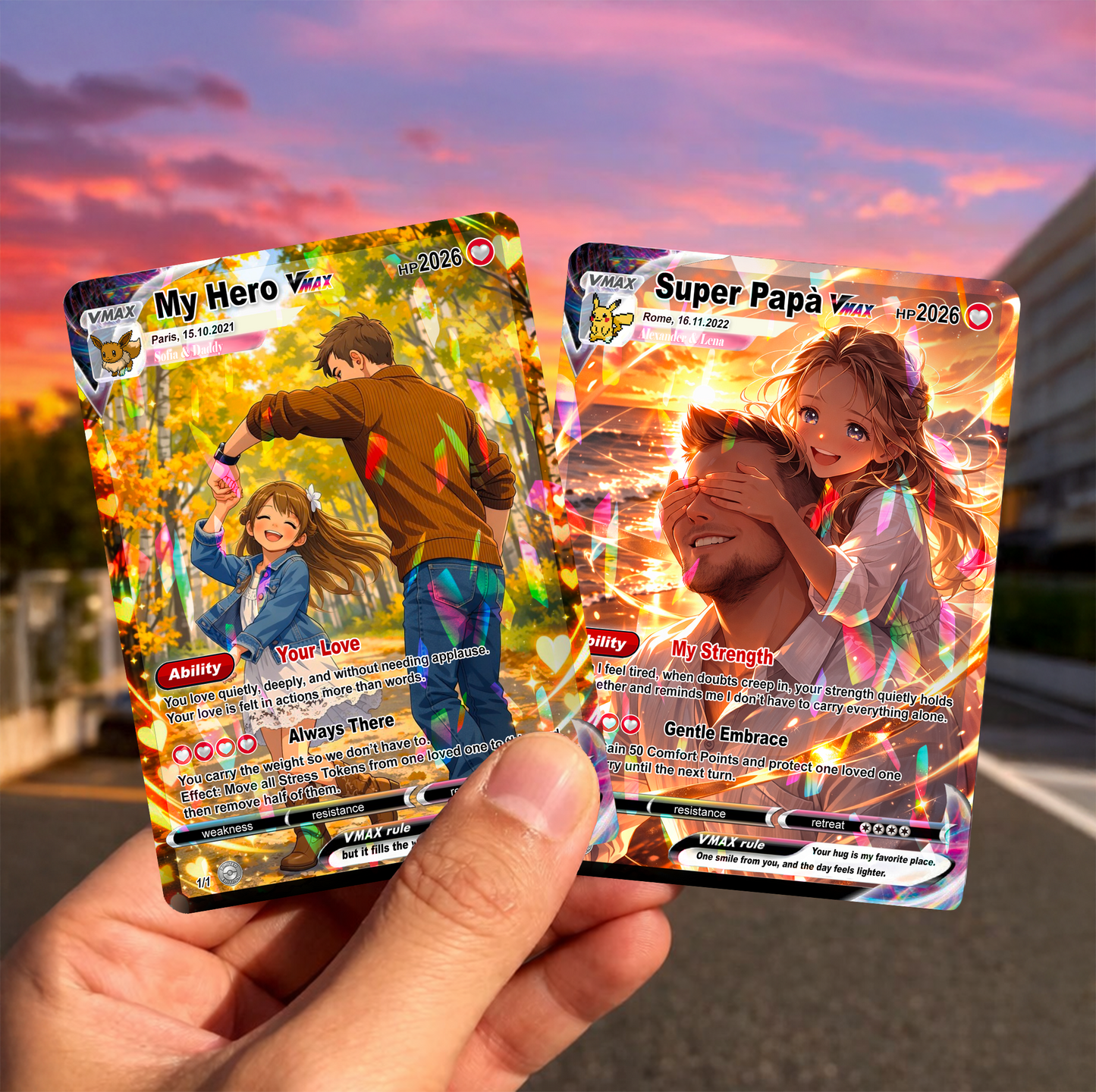 Carta Pokemon Personalizzata – Il Regalo Perfetto per la Festa del Papà - EDIZIONE LIMITATA