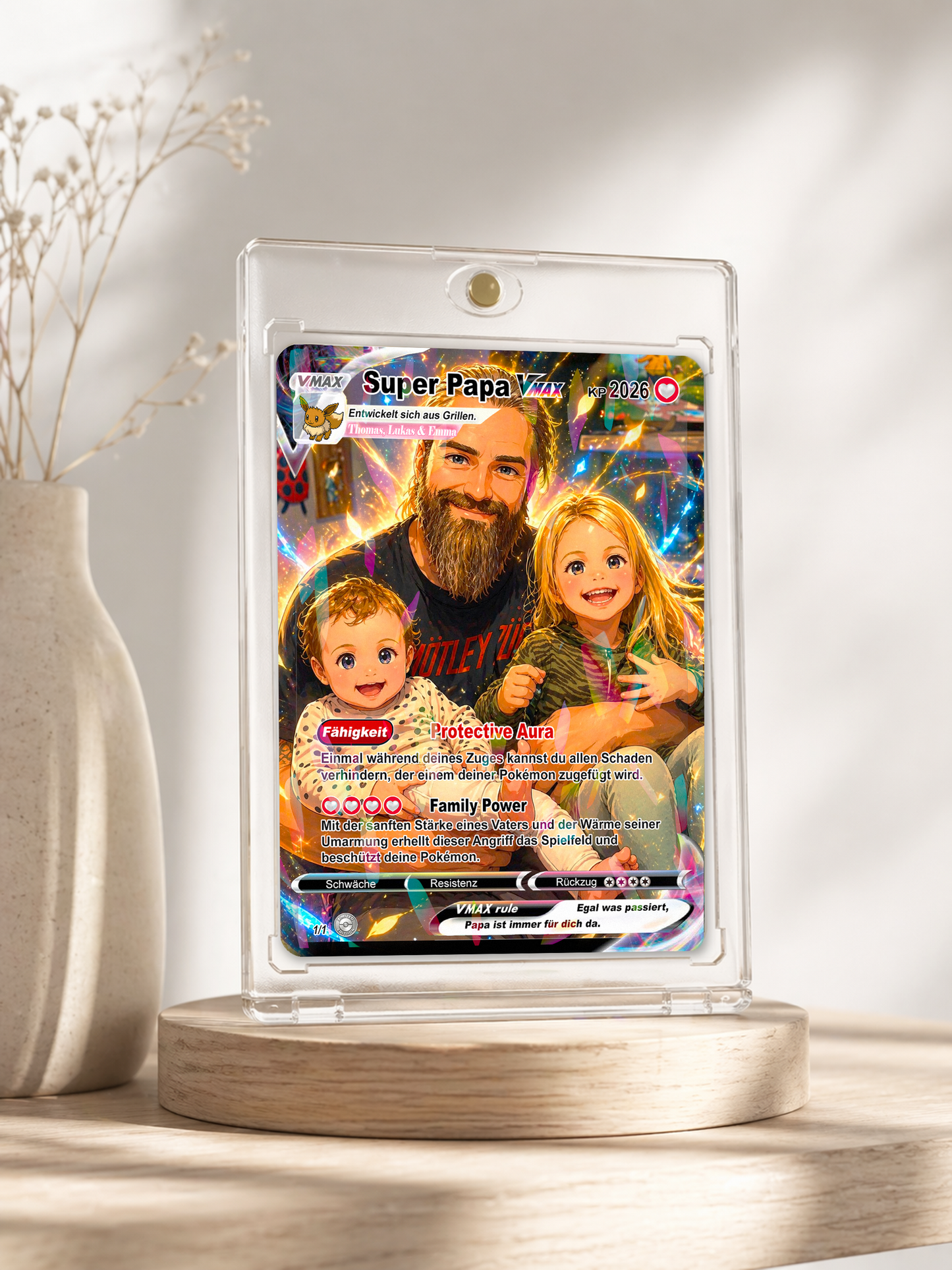 Carta Pokemon Personalizzata – Il Regalo Perfetto per la Festa del Papà - EDIZIONE LIMITATA