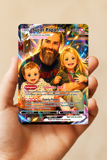 Carta Pokemon Personalizzata – Il Regalo Perfetto per la Festa del Papà - EDIZIONE LIMITATA