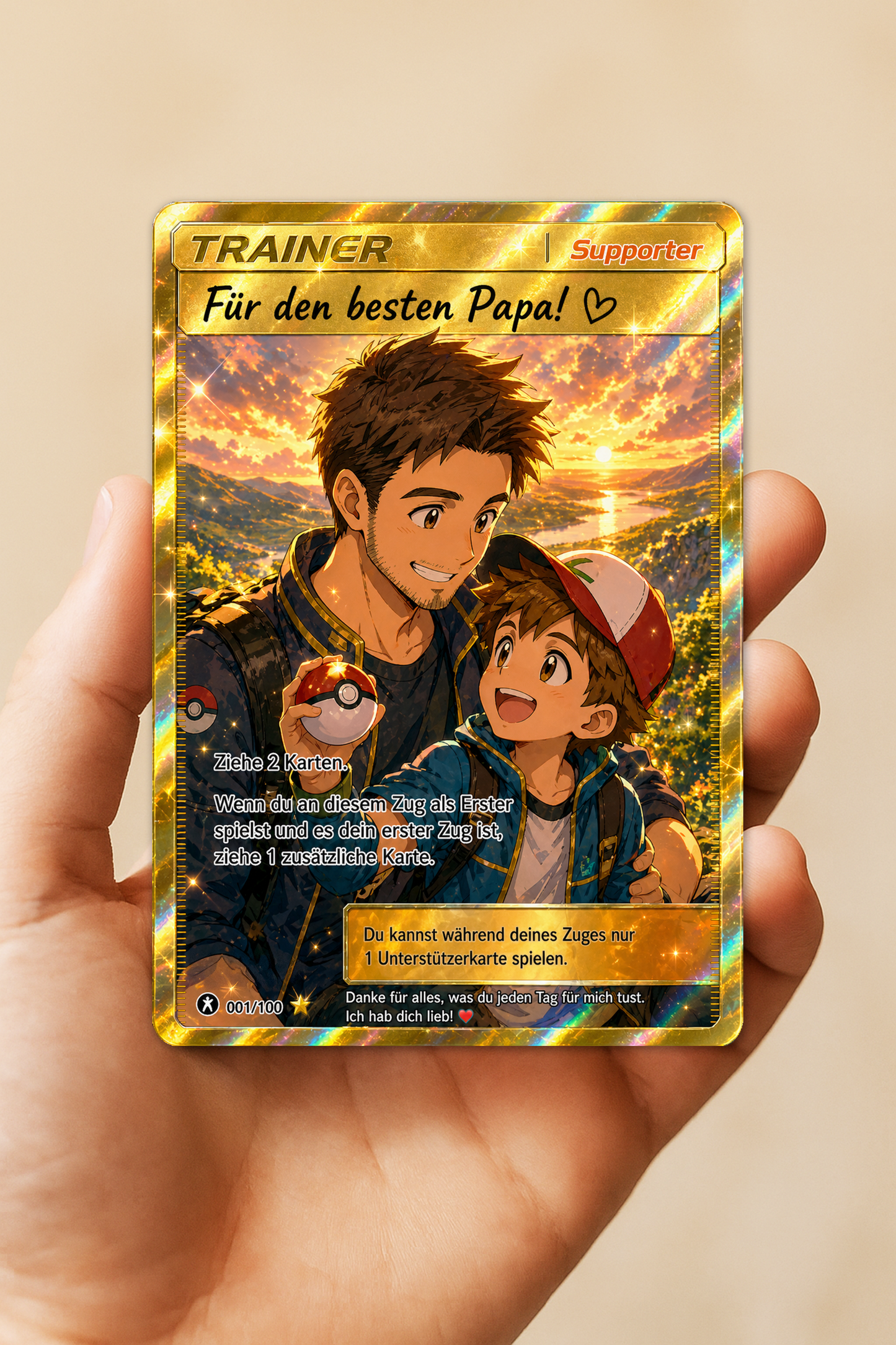 Carta Pokemon Personalizzata – Il Regalo Perfetto per la Festa del Papà - EDIZIONE LIMITATA