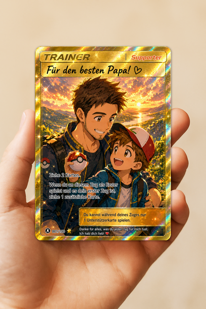 Carta Pokemon Personalizzata – Il Regalo Perfetto per la Festa del Papà - EDIZIONE LIMITATA